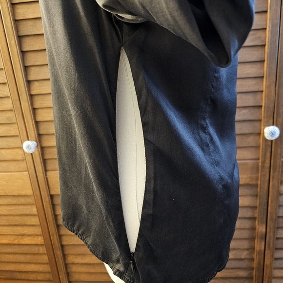 Zara Black Silk Blouse (S) - Picture 5 of 13